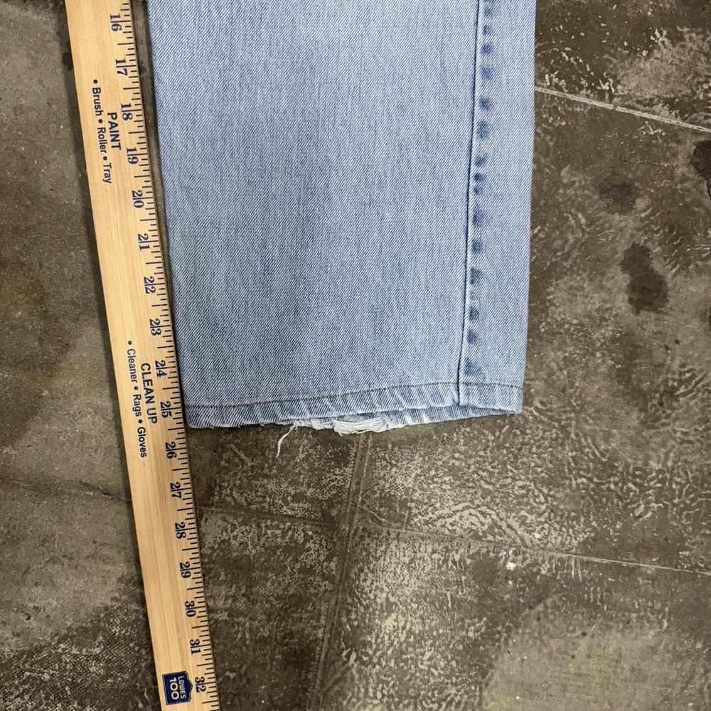 Vintage LEVIS 505 Blue Light Wash Denim Jeans W36 L25.5 Regular Fit Straight Leg - Picture 4 of 5